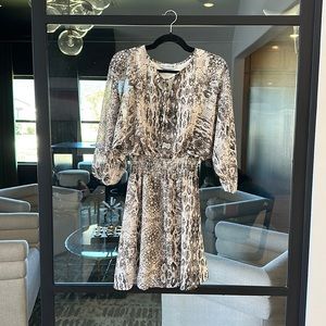 Snakeskin print dress, medium